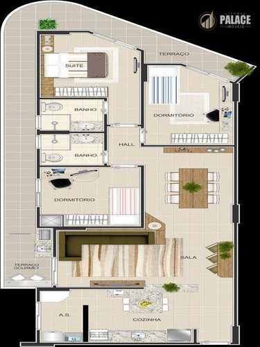Apartamento Residencial À Venda, Vila Guilhermina, Praia Grande - . - Ap1488
