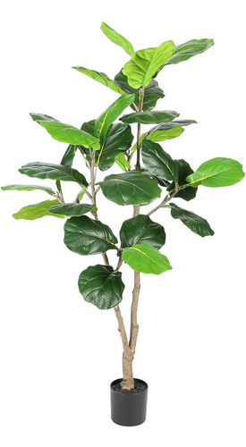 Árbol De Higuera Artificial De Hoja De Violín De 4 Pies, Pla