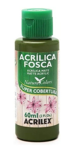 Acrilex Acrílico Mate 60ml Verde Oliva 545 - Mosca