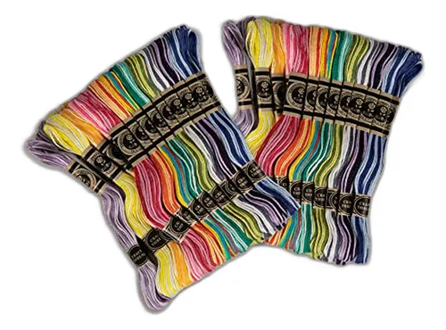 comprar Pack De Hilos De Bordar - 24 Madejas, 8.7 Yardas Cada Una - 