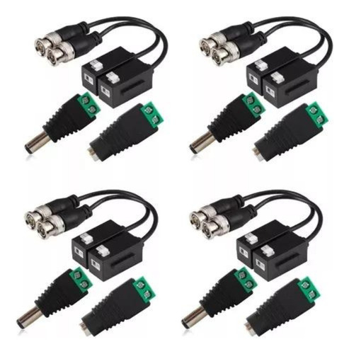 Kit Mextec Videovigilancia 4 Cámaras Dahua Bala B1a21 2mp/ Dvr 4 Canales - 2mpx / Hdd 500gb + Baluns + Accesorios - Circuito Cerrado