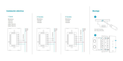 Imagen 6 de 9 de Interruptor Wifi Macroled Smart Tsx2n 2 Canales P/app Tuya