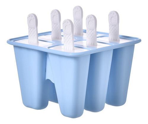 Moldes For Paletas De Silicona Reutilizables De 6 Piezas,
