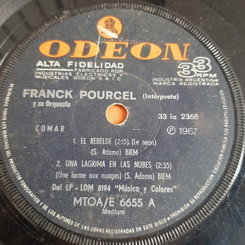 Simple Franck Pourcel Odeon C18