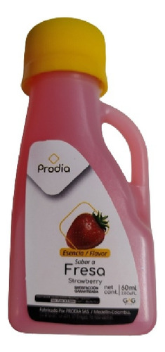 Esencia Prodia Comestible Fresa X 60ml - mL a $100