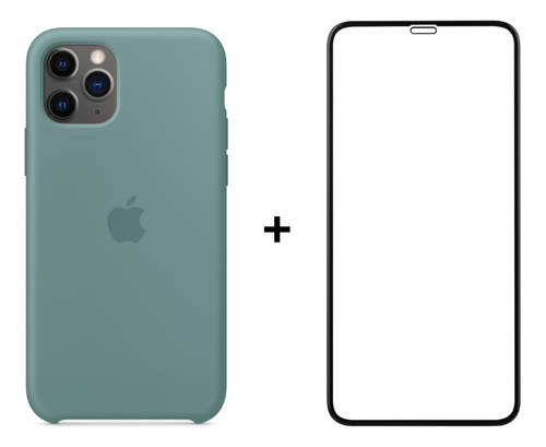Kit: Capa Case Cores E Película 3d Para iPhone 11 Pro