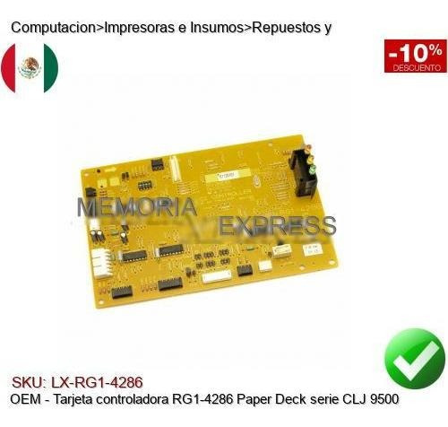 Imagen 1 de 1 de Tarjeta Controladora Rg1-4286 Paper Deck Serie Clj 9500