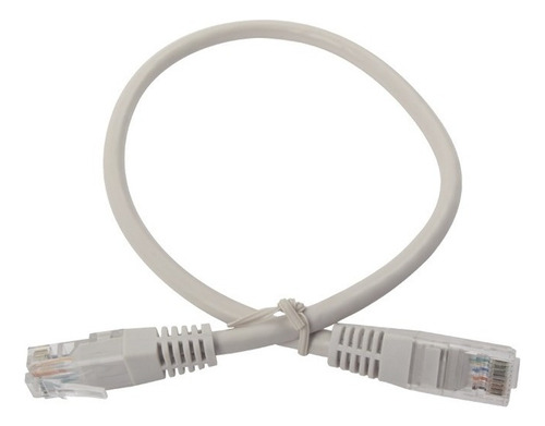 Patch Cord Cable Parcheo Red Utp Categoria 6 0.4 Mts Gris