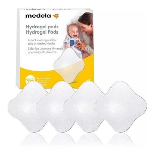 Almofadas Hidrogel Proteção Mamilos Doloridos Medela C/ 4 Un