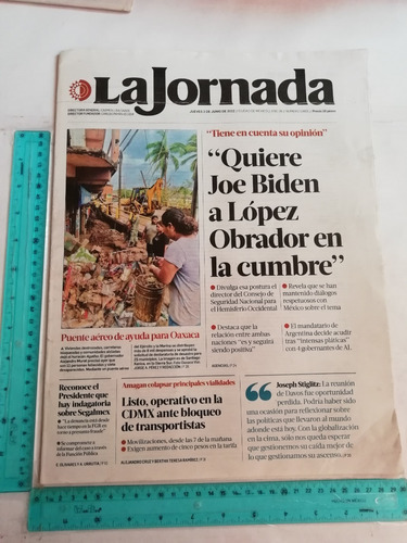 Revista Periodico La Jornada No 13601 2 De Junio De 2022