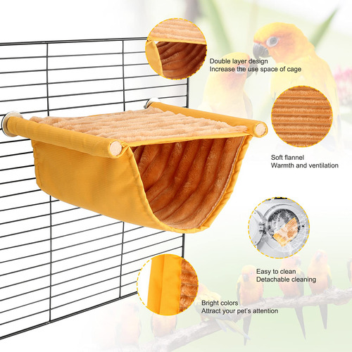 Juguete Para Pájaro Hamaca Colgante Cálida Invierno