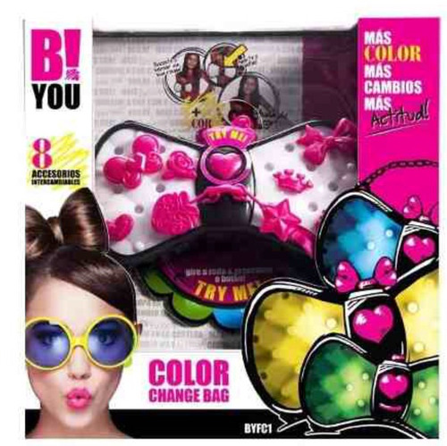 Imagen 3 de 7 de Cartera Bi You Cambia De Color Original Duendes Y Princesas