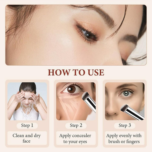Corrector Maquillaje Belleza Para Ojeras Y Imperfecciones Natural