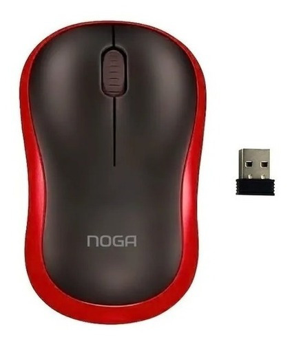 Mouse Inalambrico Usb Pc Wireless Noga Ngm-05 Rojo Hyt