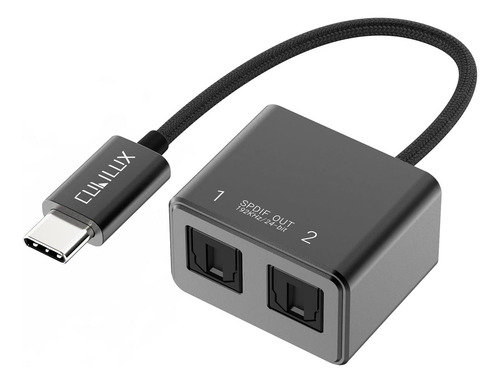 Adaptador Cubilux, Usb C A Dual Spdif, Dac 192khz/24bit