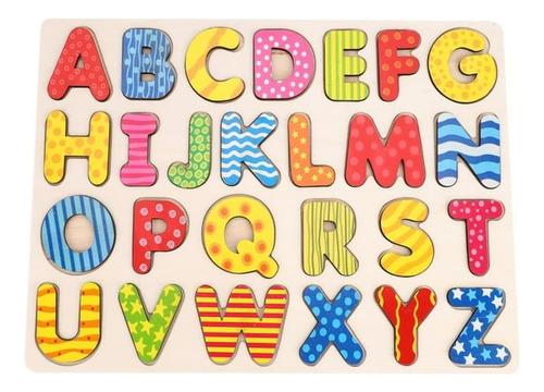 Letras Numeros Juego Encastrable Didactico Aprendizaje Niños