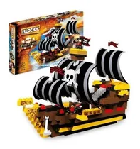Comprar Blocky Barco Pirata Con 290 Piezas 2 Muñecos Piratas 