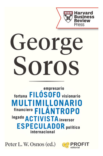George Soros, De Osnos, Peter L. W.., Vol. 1. Editorial Profit Editorial, Tapa Blanda En Español, 2024