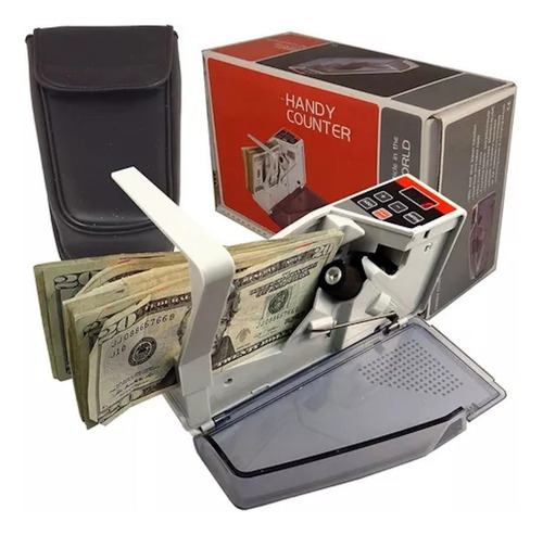 Contadora De Billetes V40 Portatil Inalambrica Con Estuche