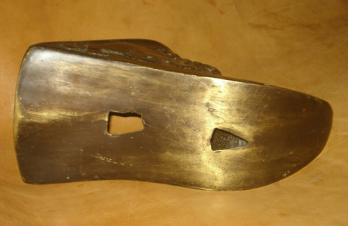 Vint.retro Estribo De Bronce Antiguo Caballo (Usado)