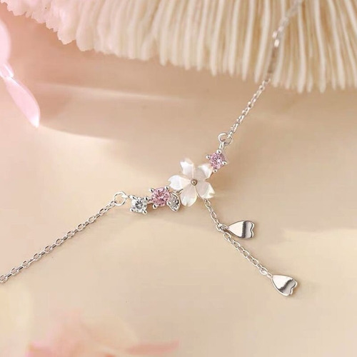 V Conjunto Set Plata Collar Pendientes Anillo Joya Amor