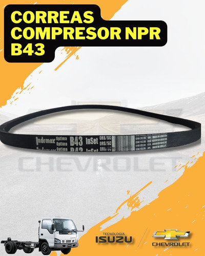 Correas Compresor Npr B43 