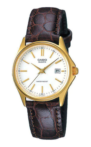 Reloj Casual Casio Ltp-1183q-7adf Damas Correa Cuero 