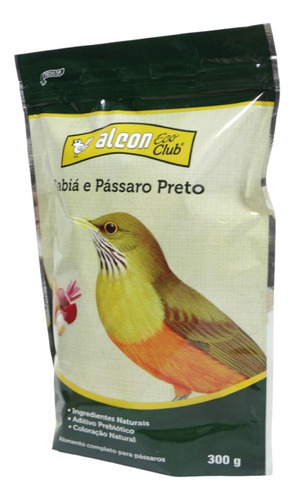 Alcon Eco Club Sabiá E Pássaro Preto 300g Kit Com 4