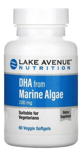 Imagem 1 de 4 de Dha De Algas Marinhas (ômega 3 Vegetariano) 200mg, 60cáps