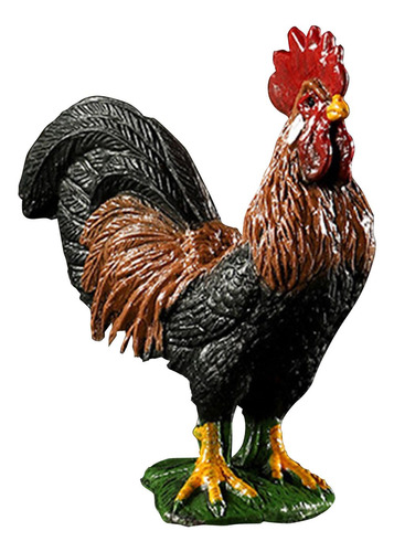 Figura De Juguete De Gallo, Adorno, Modelo Diorama, Gallo