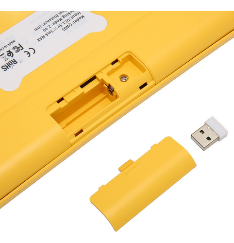 Bonito Conjunto De Teclado Y Ratón Inalámbricos Con Conexión