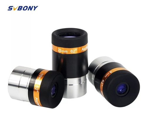 Set: X3 Ocular Asferico 4/10/23mm 1.25 Telescopio