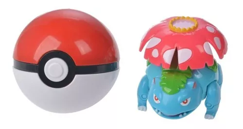 Kit Pokemon Articulado E Pokebola Brinquedo Montar Crianças