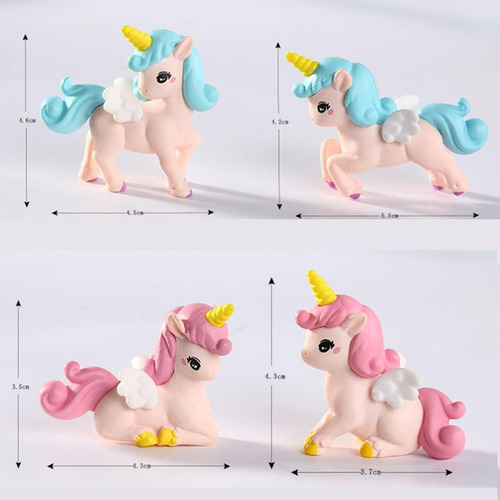 8 Figuras De Animales De Caballo Volador, Unicornio, Figuras