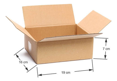 25 Caixas De Papelão Embalagem Envios Correios 19 X 16x 7cm
