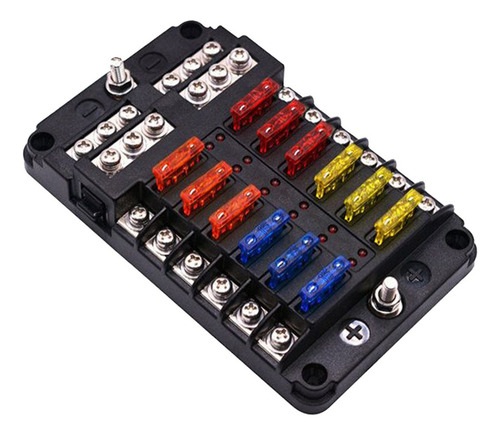 1 Conjunto 12 Circuito Automotriz Portafusibles 32v 100a Caj