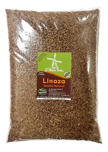 Semilla De Linaza Natural 5 Kilos