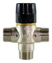 Comprar Valvula De 3 Vias Con Termostato Para Termotanques Solares Acabado Mate Color Negro