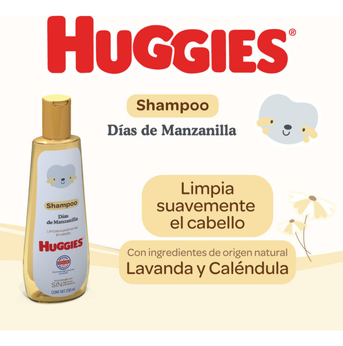 Shampoo Huggies Días de Manzanilla 250ml