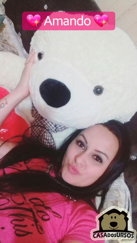 Imagem 6 de 10 de Urso De Pelúcia Gigante 1,4 Mt Presente Natal Festas Eventos
