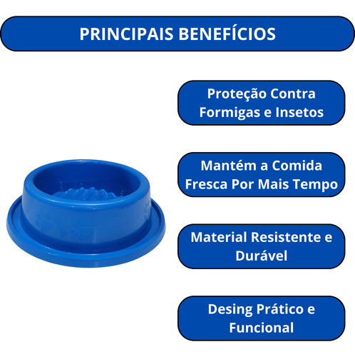 Kit Fórm. Natural Fresh Meat 1kg + Comedouro Azul 600ml