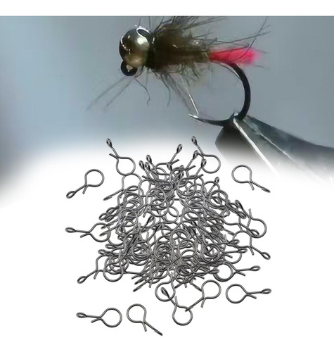3 X 100 Uds. Broche De Pesca Con Mosca Para Agua Dulce Y Sg
