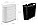 Cubo De Basura Negro Rectangular De Plástico Con Tapa Tipo P