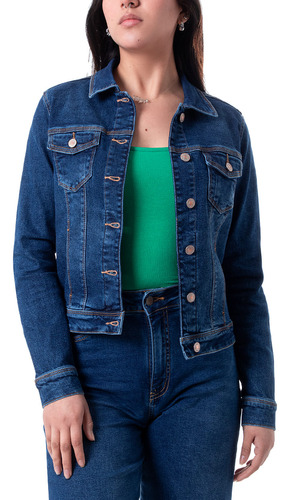 Casaca Denim Stretch Mujer Fontana