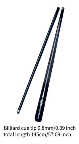 Palo De Billar De Madera, Taco De Billar Punta De 9,8 Mm.