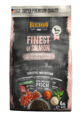 Belcando Finest Libre De Granos Sabor Salmón 4 Kg