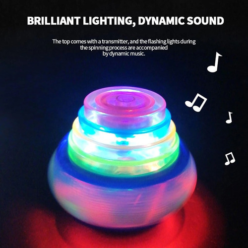 Juego Giratorio Top Spinning Led Light Music Para Niños