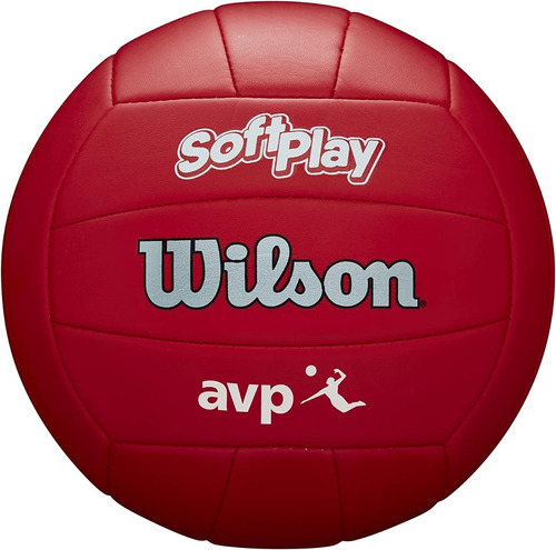 Pelota de voleibol Wilson Avp Soft Play, color rojo