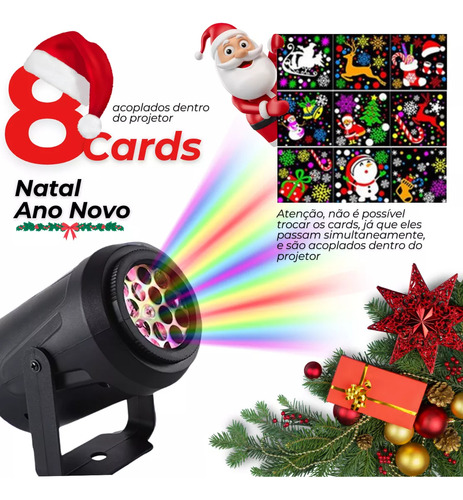Proyector Led Navideño, Reflector, Dibujos Navideños, Láser