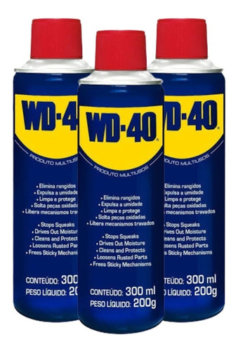 Kit 3un Wd-40 Lubrificante 300ml